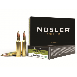 ler E-Tip 6.5 Creedmoor 120 Grain Nosler Expansion Tip (E-Tip) Polymer Tip Lead Free Box Of 20 Ammo