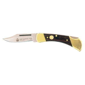 PUMA SGB Series Gentleman Pocket Knife 2.3" Clip Point DIN 1.4116 Satin Blade Jacaranda Wood Handle Brown - Puma