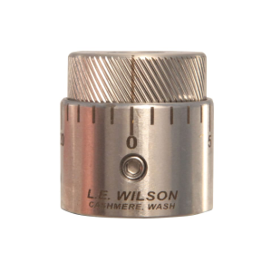 L.E. Wilson Chamber Type Seating Die Micro-Adjust Cap Stainless Steel - L.E. Wilson