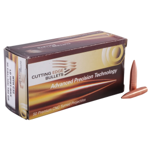 CUTTING EDGE BULLETS Cutting Edge Match Tactical Hunting Single Feed 30 Caliber (308 Diameter) Bullets 180 Grain Solid Hollow Point Lead Free Box of 50
