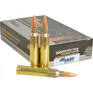  Sauer Elite Performance Match Grade 300 Winchester Magnum 190 Grain Sierra MatchKing Jacketed Hollow Point Box Of 20 Ammo
