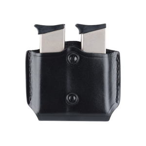 Gould & Goodrich B851 Belt Double Magazine Pouch Beretta 83, 85, 87, Kahr Micro MK9, Elite MK9, MK40, E9, K9, P9, K40, P40, Covert 40, Sig P230, P232, Walther PP, PPK, PPK/S, PPK/E Leather Black - Gould & Goodrich
