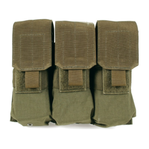 BLACKHAWK! S.T.R.I.K.E. MOLLE M4/M16 Triple Magazine Pouch Holds 6 AR-15 30 Round Magazine Nylon Olive Drab - Blackhawk!