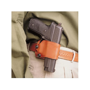 DeSantis Gunhide Yaqui Slide OWB Holster Right Hand Large Frame Single Action Semi Automatic Leather Tan