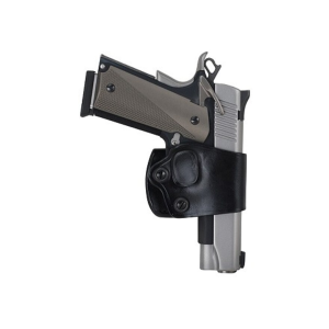 DeSantis Gunhide Yaqui Slide OWB Holster Right Hand Large Frame Double Action Semi Automatic Leather Black - Desantis Gunhide