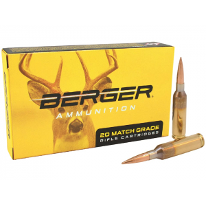 ger Match Grade 6mm Creedmoor 108 Grain Berger Elite Hunter Jacketed Hollow Point Box Of 20 Ammo