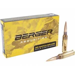 ger Match Grade 6.5 Creedmoor 130 Grain Berger Hybrid OTM Tactical Jacketed Hollow Point Box Of 20 Ammo