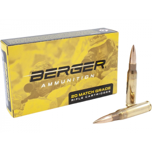 ger Match Grade 308 Winchester 175 Grain Berger Match OTM Tactical Jacketed Hollow Point Box Of 20 Ammo