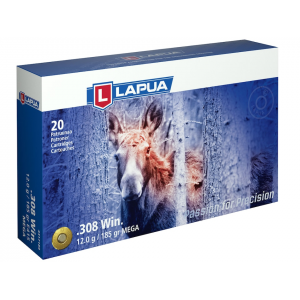 ua 308 Winchester 185 Grain Lapua Mega Soft Point Box Of 20 Ammo