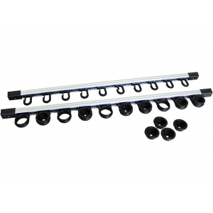 Rush Creek Creations All Weather 3 in 1 Expandable Aluminum 10 Rod Rack