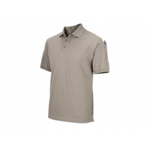 5.11 Men's Professional Short Sleeve Polo Shirt Silver Tan Large