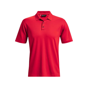 UNDER ARMOUR Men's Tac Performance 2.0 Short Sleeve Polo Shirt Red Large