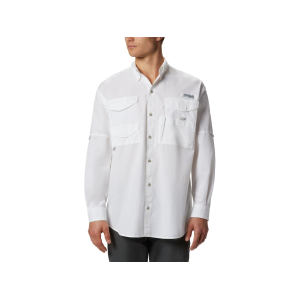 Columbia Men's PFG Bonehead Long Sleeve Shirt White XL