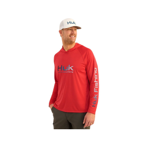 Huk Men's Pursuit Hoodie Channel Marker Medium - Huk