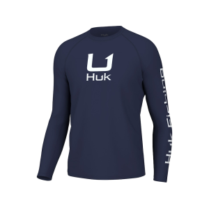 Huk Men's Icon Long Sleeve Crew Neck Shirt Naval Academy XL - Huk