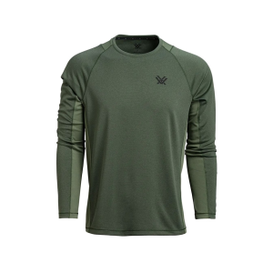 VORTEX OPTICS Men's Weekend Rucker Long Sleeve Crew Neck T Shirt Rifle Green XL