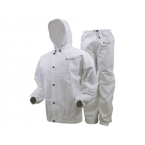 FROGG TOGGS Men's All Sport Rain Suit White Medium