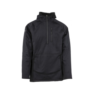 MidwayUSA Men's Full Season Softshell Hoodie Black Large Tall
