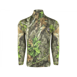OL' TOM Men's Performance Quarter Zip Shirt Mossy Oak Obsession Medium