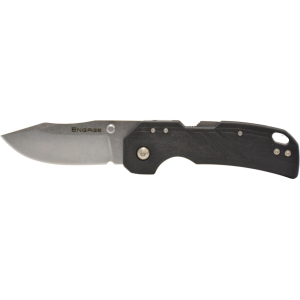 Cold Steel Engage Pocket Knife 2.5" Clip Point 4116 Stainless Steel Stonewashed Blade Glass Filled Nylon Handle Black