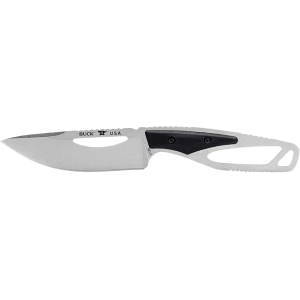 Buck Knives PakLite Field Fixed Blade Knife 4" Drop Point 420HC Satin Blade Nylon Handle Black - Buck Knives
