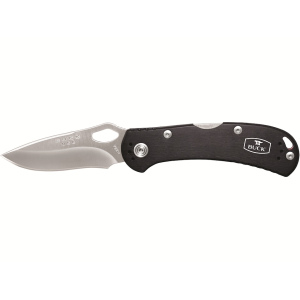 Buck Knives 722 Spitfire Pocket Knife 3.25" Drop Point 420HC Satin Blade Aluminum Handle Black