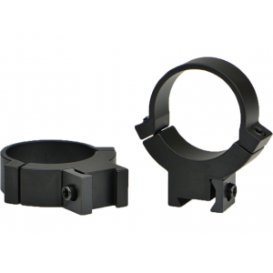 Warne Rimfire 3/8" and 11mm Dovetail 30mm Scope Rings Matte Black High - Warne