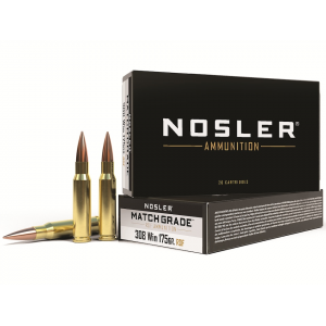 ler Match Grade 308 Winchester 175 Grain Nosler RDF Jacketed Hollow Point Box Of 20 Ammo