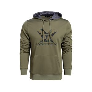 VORTEX OPTICS Men's Core Logo Performance Hoodie Lichen Medium
