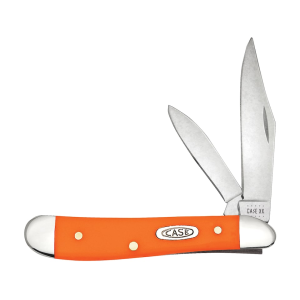 Case Peanut Pocket Knife 2.1" Clip/Pen Tru-Sharp Polished Blade Synthetic Handle Orange - Case