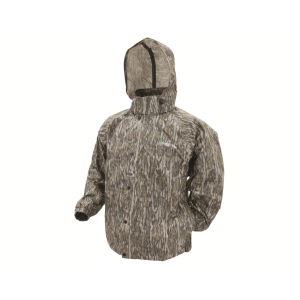 FROGG TOGGS Men's Pro Action Rain Jacket Mossy Oak Bottomland Large