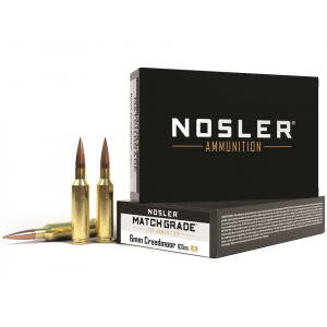 ler Match Grade 6mm Creedmoor 105 Grain Nosler RDF Jacketed Hollow Point Box Of 20 Ammo