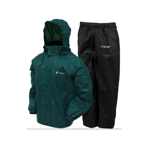FROGG TOGGS Men's All Sport Rain Suit Dark Green/Black 3XL