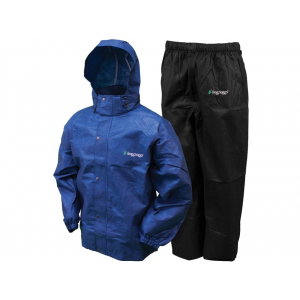 FROGG TOGGS Men's All Sport Rain Suit Royal Blue/Black Medium