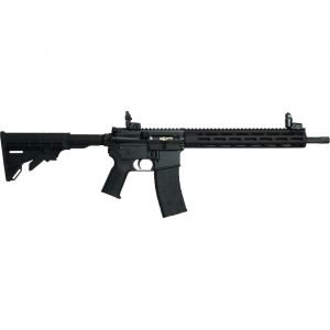 Tippmann Arms M4-22 Elite Semi Automatic Rifle 22 Long Rifle 16" Fluted Black Threaded Barrel Black Frame Black Pistol Grip - Tippmann Arms