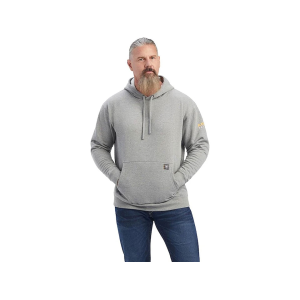 ARIAT Men's Rebar Workman Hoodie Heather Gray 2XL