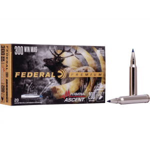 eral Premium Terminal Ascent 300 Winchester Magnum 200 Grain Bonded Polymer Tip Case Of 200 (10 Boxes Of 20) Ammo