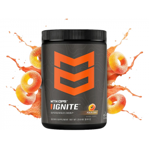 MTN OPS Ignite Energy Drink Powder Peach Zing 45 Servings