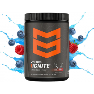 MTN OPS Ignite Energy Drink Powder Bugle Berry 45 Servings