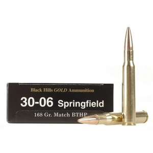 ck Hills Gold 30-06 Springfield 168 Grain Hornady Match Jacketed Hollow Point Box Of 20 Ammo