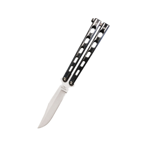 Bear & Son Galaxy Butterfly Knife 3.625" Clip Point 440HC Satin Blade Zinc Handle Galaxy - Bear & Son