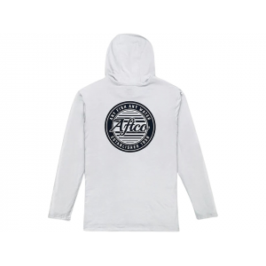 AFTCO Men's Ocean Bound UPF Hoodie Oyster Gray Heather XL