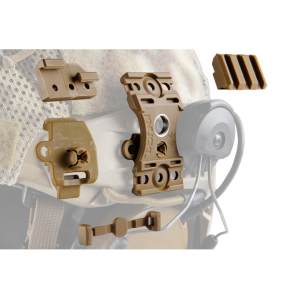 Unity Tactical KNUCKL Helmet Light Mount FDE - Unity Tactical