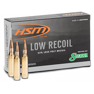 HSM Low Recoil 6.5 Creedmoor Ammo 140 Grain Polymer Tip Box of 20 - Hsm