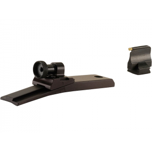 Williams WGRS-RU22 Guide Receiver Peep Sight Set Ruger 10/22 with Front Sight 570M 1/16" Gold Bead Aluminum Black - Williams