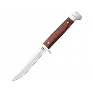 Bear & Son 263R Fixed Blade Knife 3" Drop Point High Carbon Satin Blade Rosewood Handle - Bear & Son