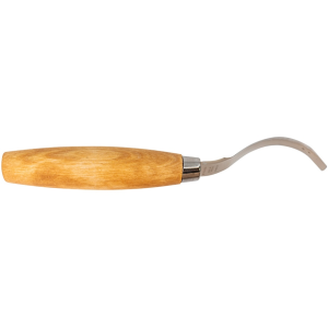 Morakniv Wood Carving Hook Knife Double Edge Fixed Blade Knife 2.91" Hook Stainless Blade Birch Handle Wood - Morakniv