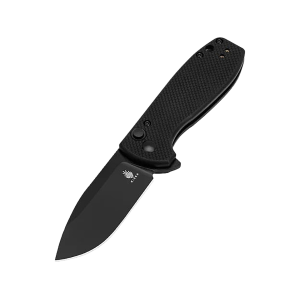 Kizer Amicus Pocket Knife 3" Drop Point 9Cr18MoV Black Blade G-10 Handle Black - Kizer