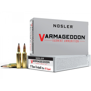 Nosler Varmageddon 17 Remington Fireball Ammo 20 Grain Nosler Varmageddon Polymer Tip Box of 20 - Nosler