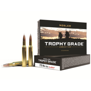NOSLER Trophy Grade 223 Remington Ammo 70 Grain NOSLER Accubond Bonded Polymer Tip Box Of 20